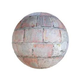 Red brick wall with cement  2